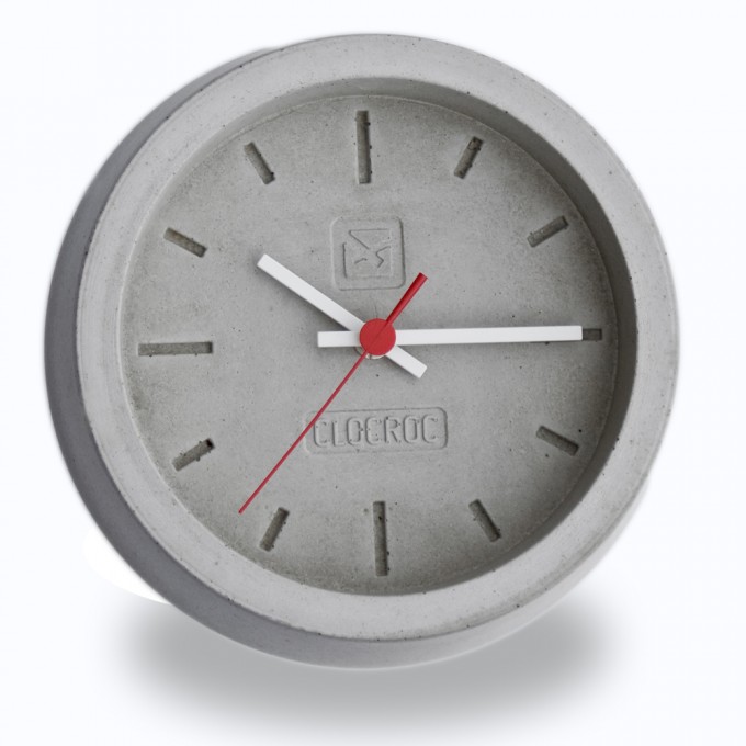 Ambientshop Clocroc Wanduhr aus Beton -  SUBMARINE Small 22cm