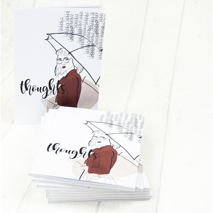 nathys_illustration - DIN A5 Notizbuch "thoughts"