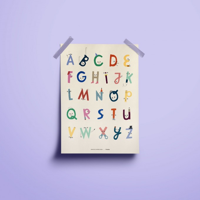 tinyday - ABC-Poster Alphabet A3