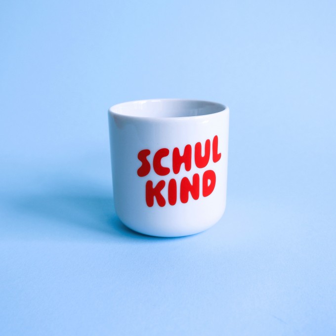 tinyday . Schulkind Becher Kinderbecher Tasse . rot