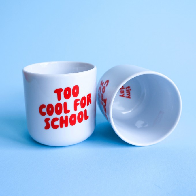 tinyday . Too cool for school Becher Kinderbecher Tasse| rot