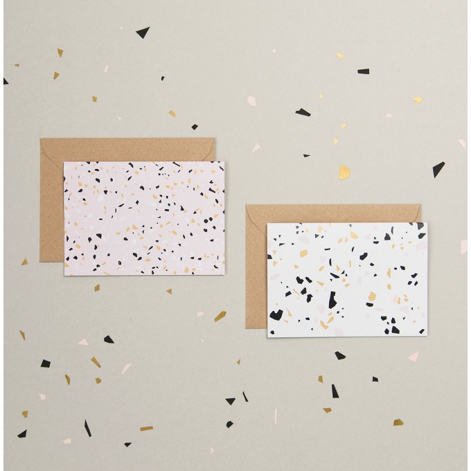 tinyday . Terrazzo Postkarten-Set 