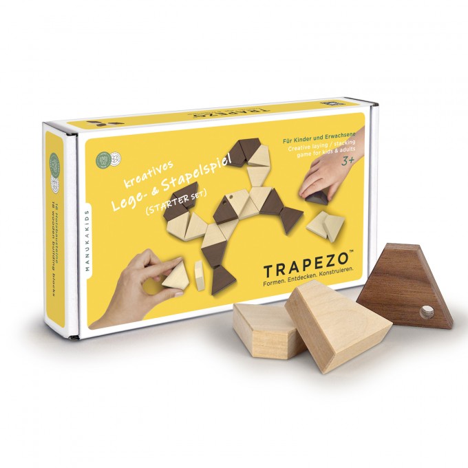 TRAPEZO (Starter Set) - Kreative Holzbausteine zum Stapeln & Balancieren