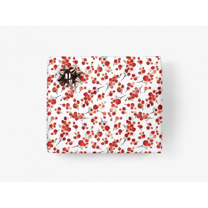 typealive / Geschenkpapier /  Red Berries (gefaltet)