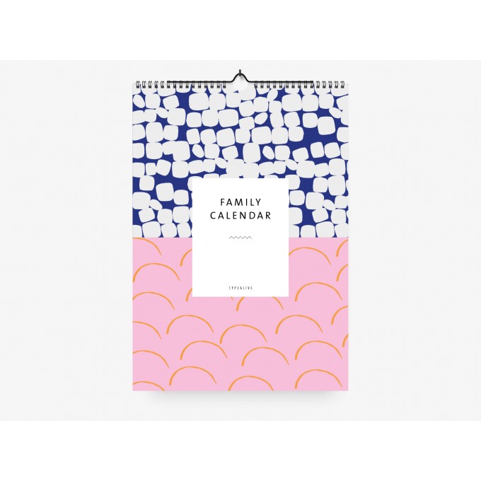 typealive / Familienkalender DIN A3 / Pattern