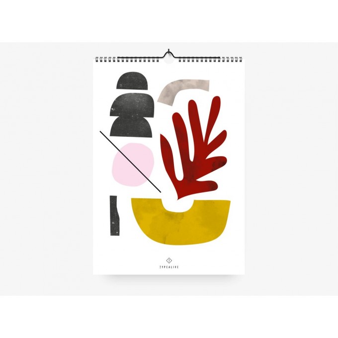 typealive / Wandkalender DIN A3 / Scandi