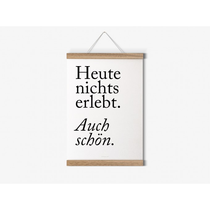 typealive / Magnetische Posterleiste aus Eiche / perfekt für DIN A4-Prints