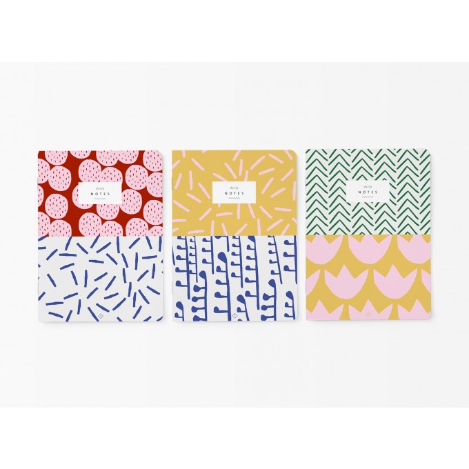 typealive / Notizhefte 3er-Set / Pattern