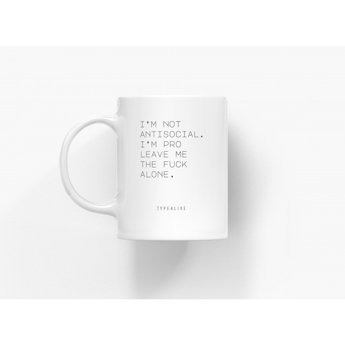 typealive / Tasse aus Keramik / Antisocial