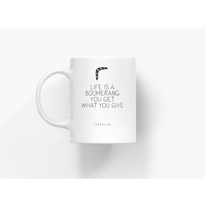 typealive / Tasse aus Keramik / Boomerang