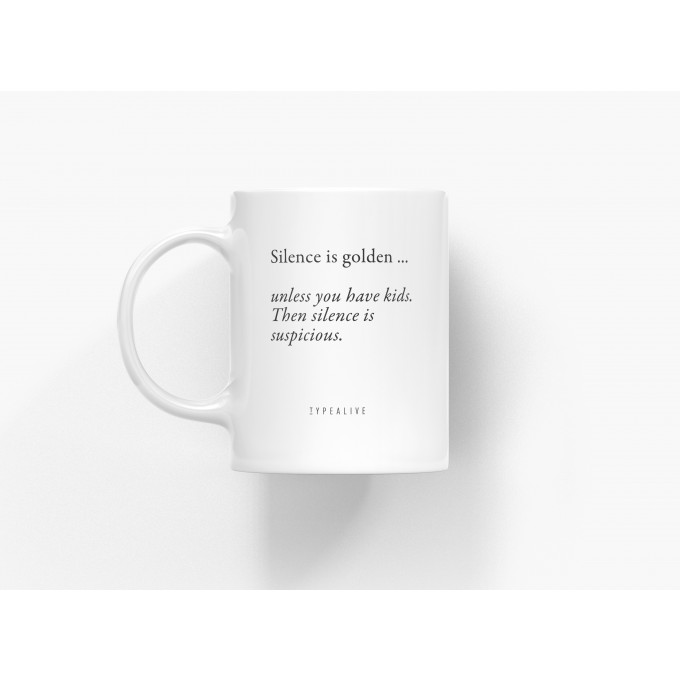 typealive / Tasse aus Keramik / Silence