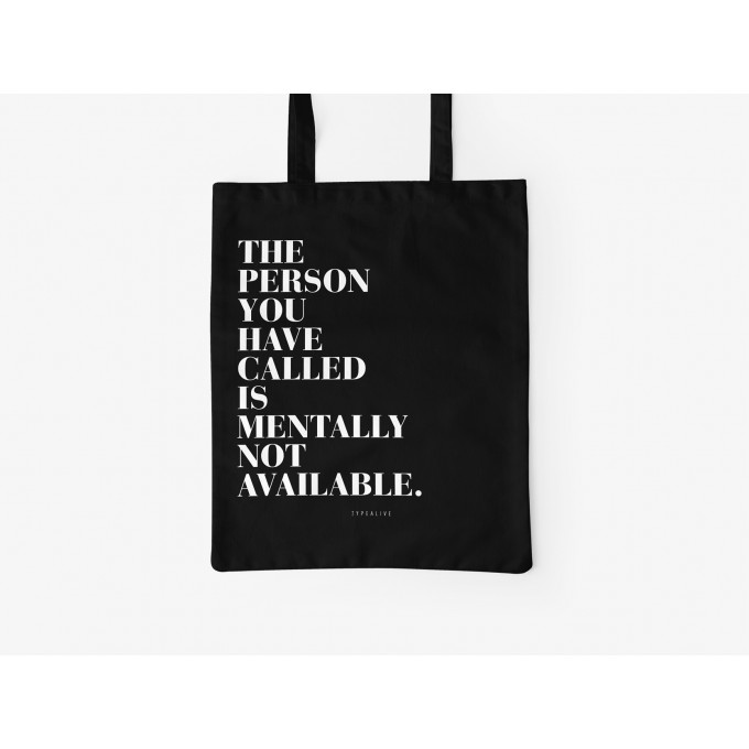 typealive / Baumwolltasche / Available / Schwarz