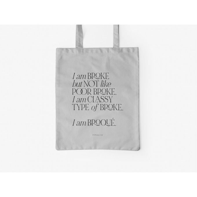 typealive / Baumwolltasche / Broqué
