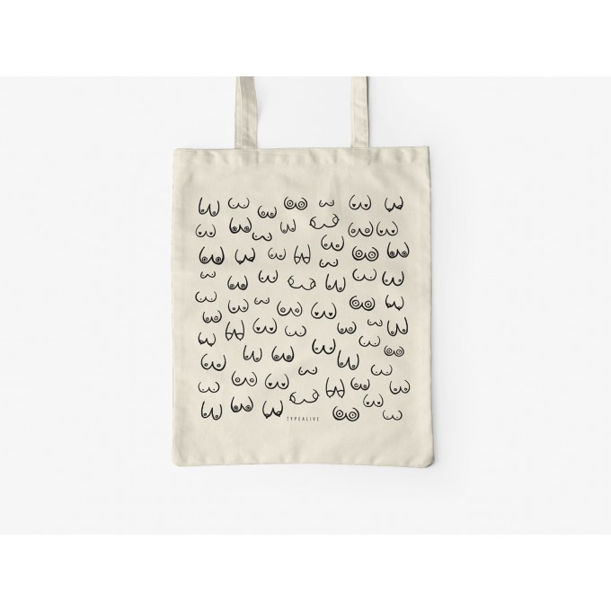 typealive / Baumwolltasche / Busenfreunde / Natur