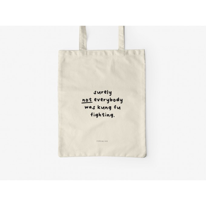 typealive / Baumwolltasche / Kung Fu Fighting