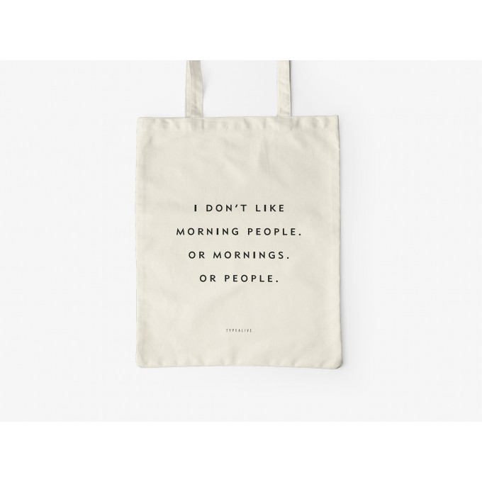 typealive / Baumwolltasche / Morning People