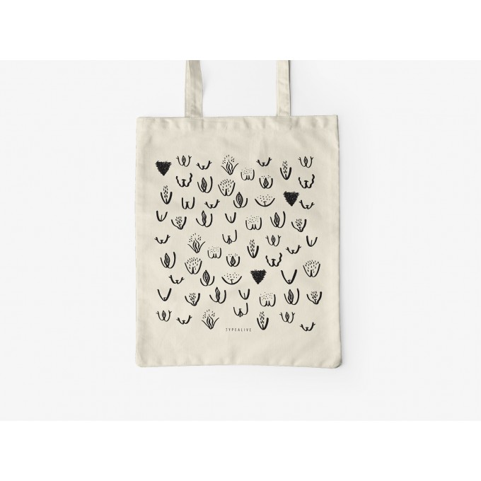 typealive / Baumwolltasche / Vulvarines  / Natur