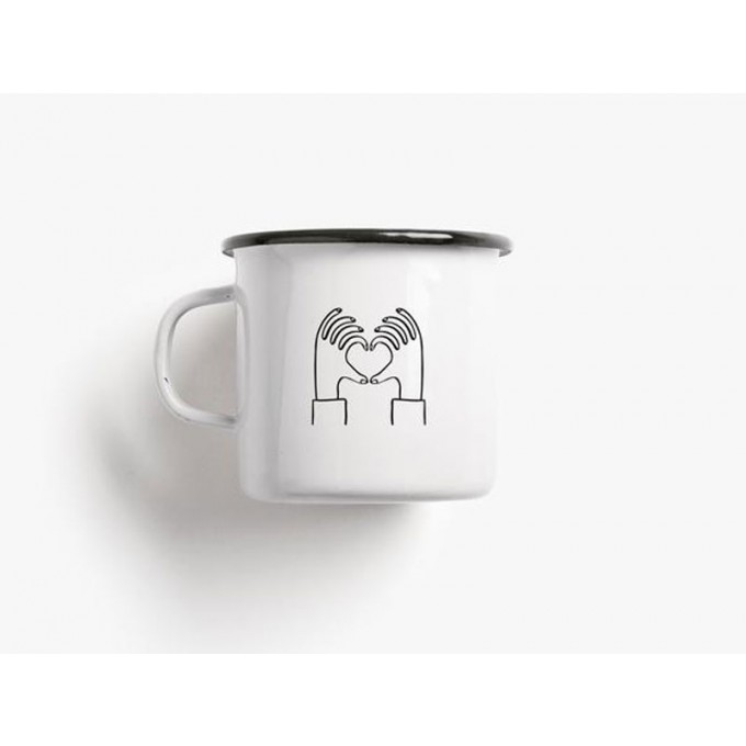 typealive / Emaillebecher Tasse / Love You A Latte