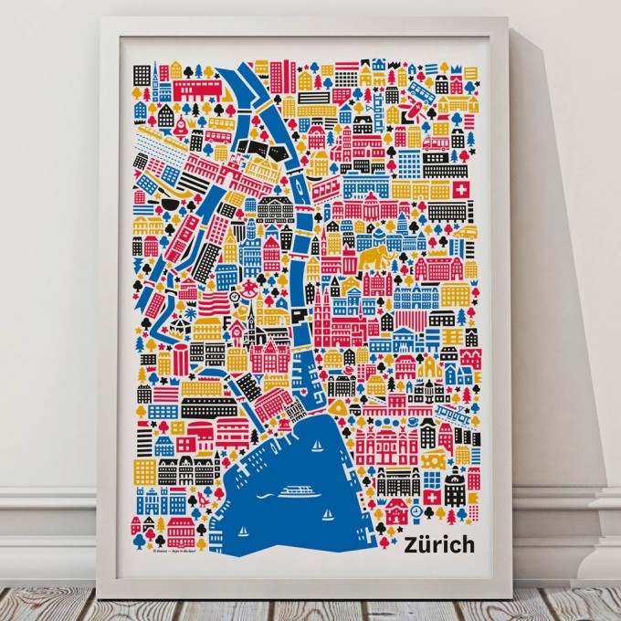 Vianina Zürich Poster 50x70