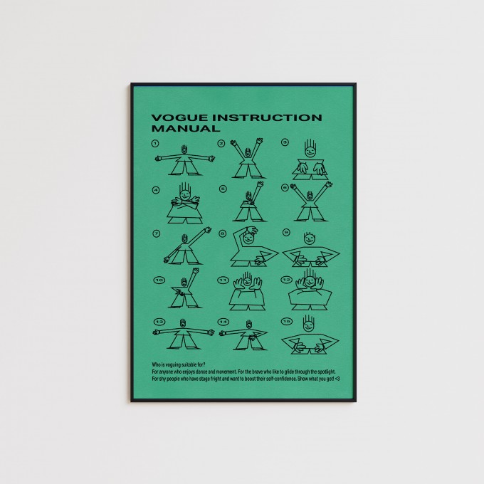 Girls in Motion VOGUE Poster Print A2