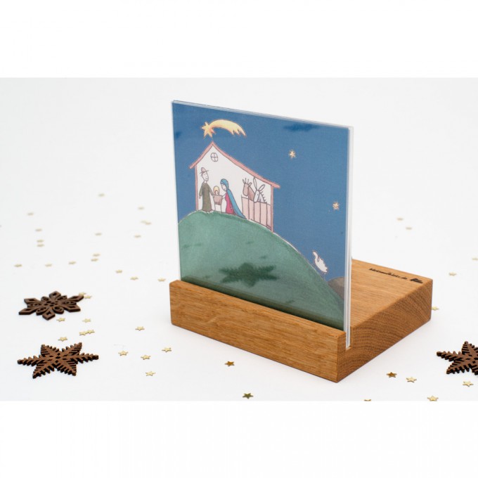 klotzaufklotz Weihnachtskrippe Mini Landschaft (Eichenholz)