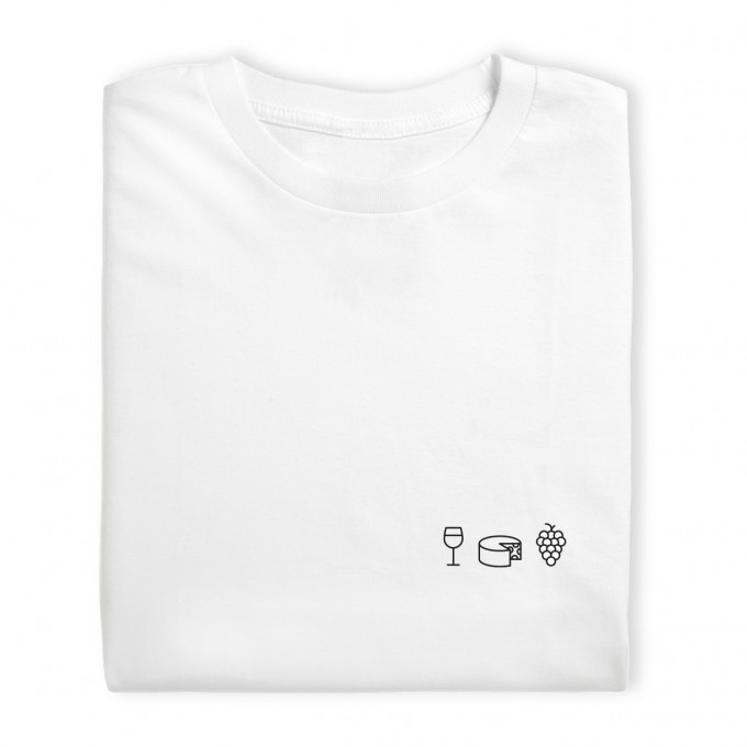 Charles / Shirt Wein, Käse, Trauben / 100% Biobaumwolle / Fair Wear zertifiziert 