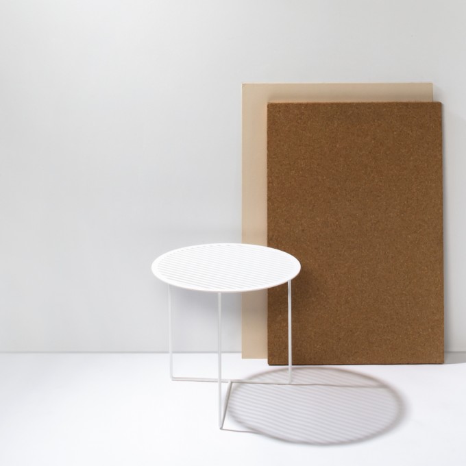 weld & co Beistelltisch Grid 01 weiß