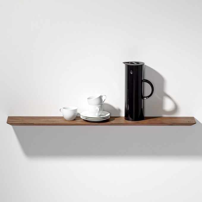weld & co Wandregal Nussbaum 02 - ohne Logo-Brennstempel