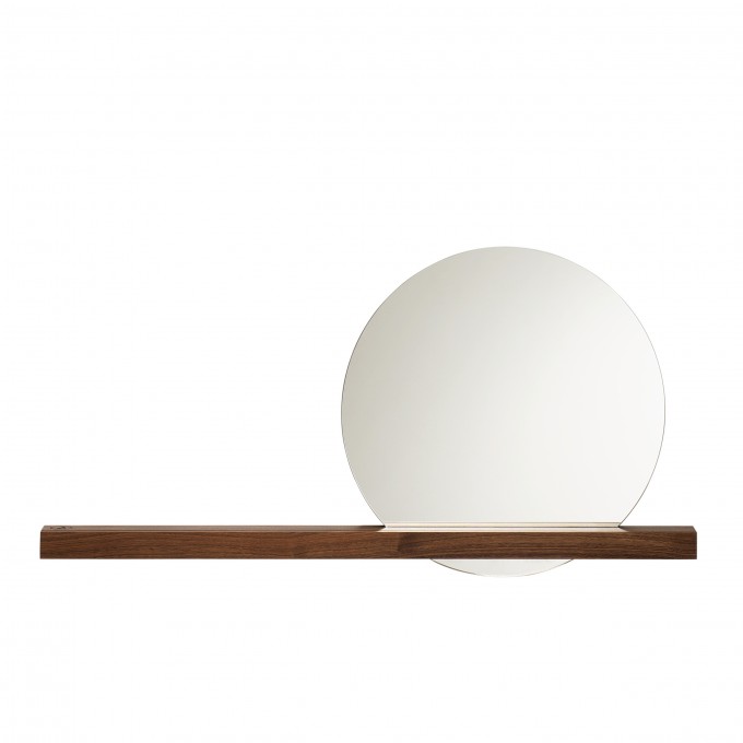 weld & co Wandspiegel Nussbaum 01 - Spiegel rechts