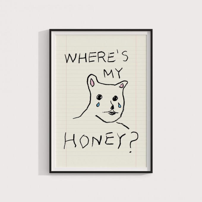 Where is my honey – Print von Lavanda Posters