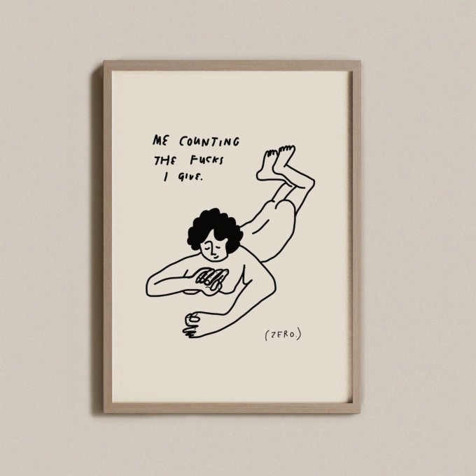 Print "Zero fucks" – A4 – Eva Dietrich
